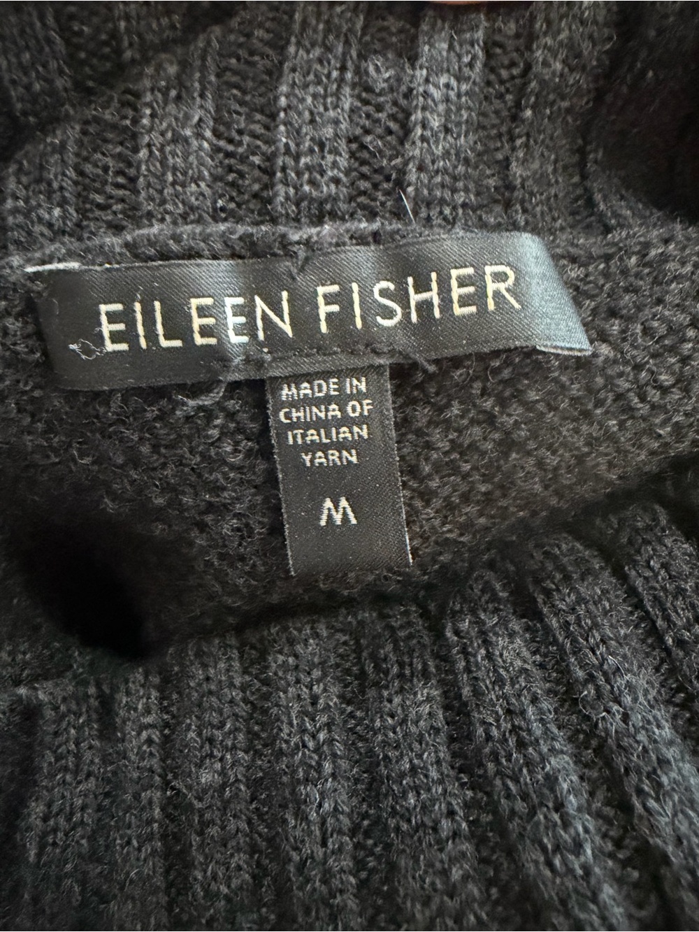 Eileen Fisher Merino Wool Turtleneck Sweater Tunic - Picture 8 of 9